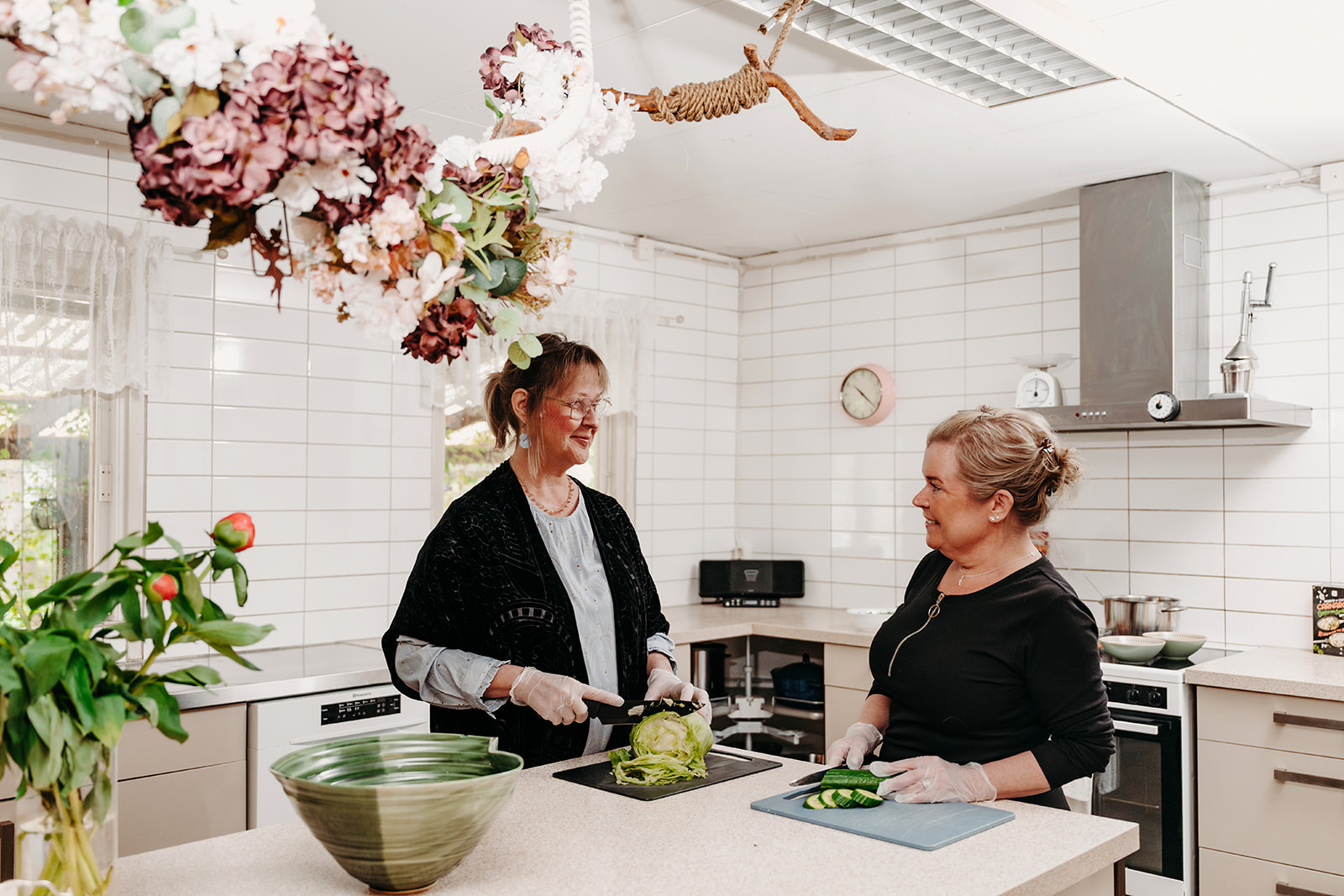 Matlagning i grupp på Olivia